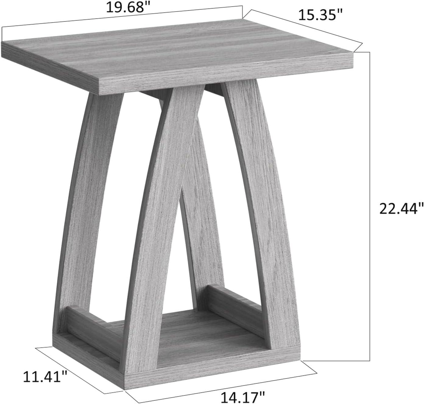 End Table Set of 2, Side Table, Nightstand, Sofa Side Table with Shelf, Modern End Table for Living Room, Bedroom