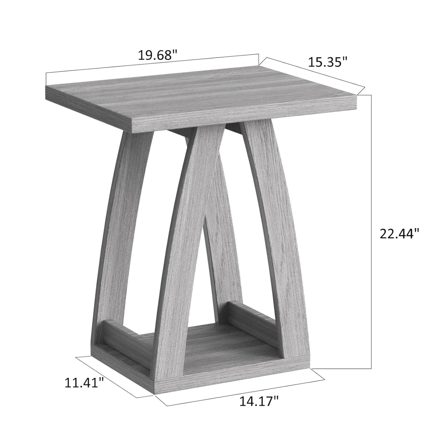 End Table Set Of 2, Side Table, Nightstand, Sofa Side Table With Shelf, Modern End Table For Living Room, Bedroom