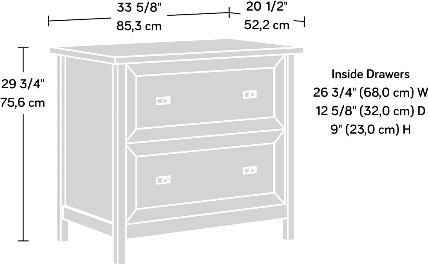 Sauder Cottage Road 2 Drawer Lateral File Cabinet White