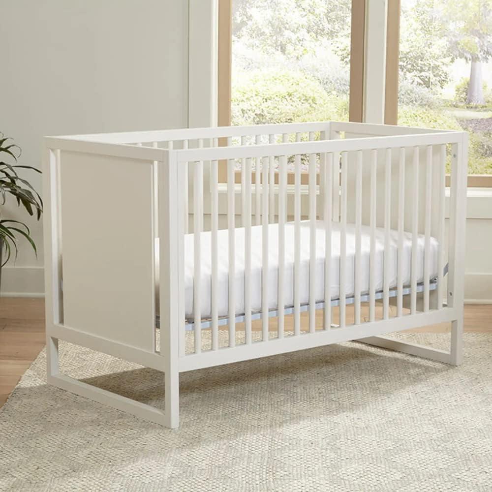 Nurture& Baby, Toddler Convertible Crib | 3 Adjustable Heights (Toddler Guardrail Not Included)