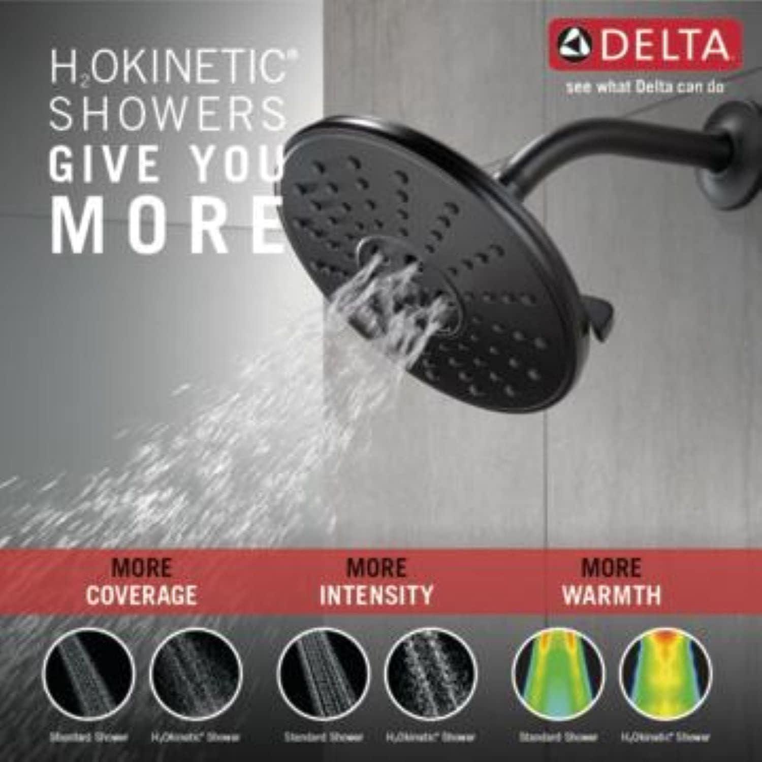 Universal Showering Components Shower Head in Matte Black