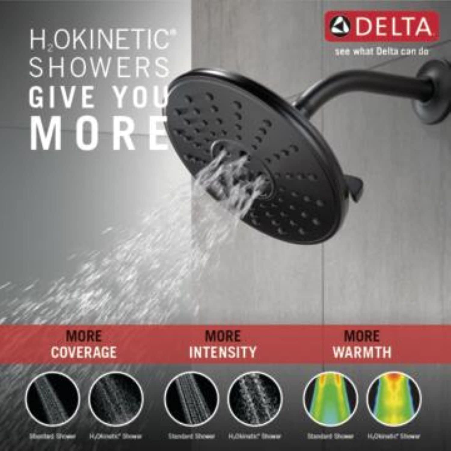 Universal Showering Components Shower Head in Matte Black