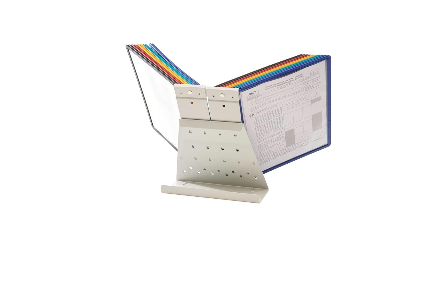 Durable® ario Reference Desktop System, 20 Panels, Assorted Borders And Panels