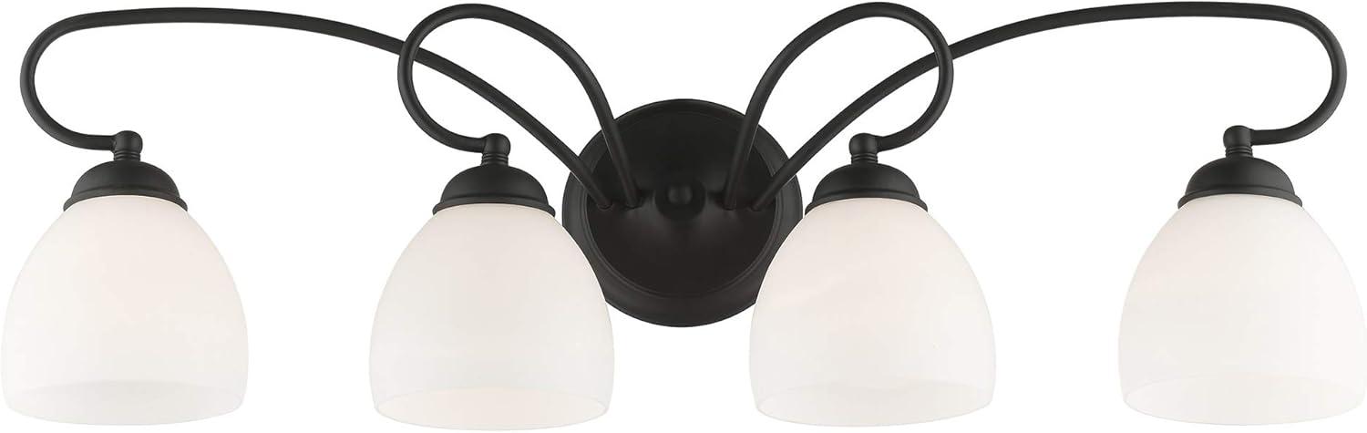 Livex Lighting Brookside 4 - Light Vanity in  Black
