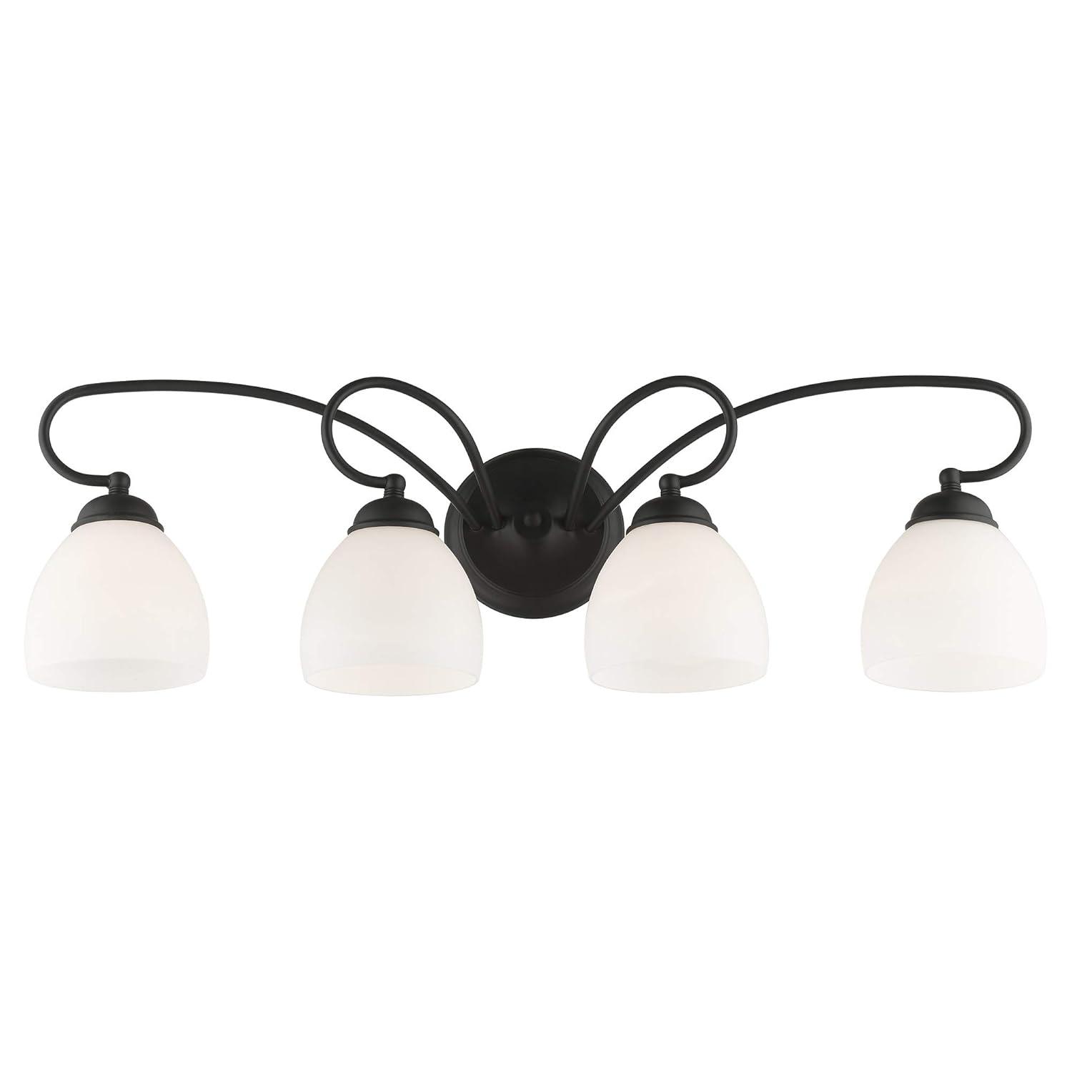 Livex Lighting Brookside 4 - Light Vanity in  Black