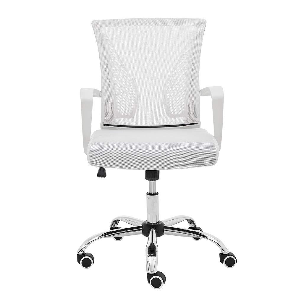 Modern Home Zuna Mid-Back Office Chair - White/White