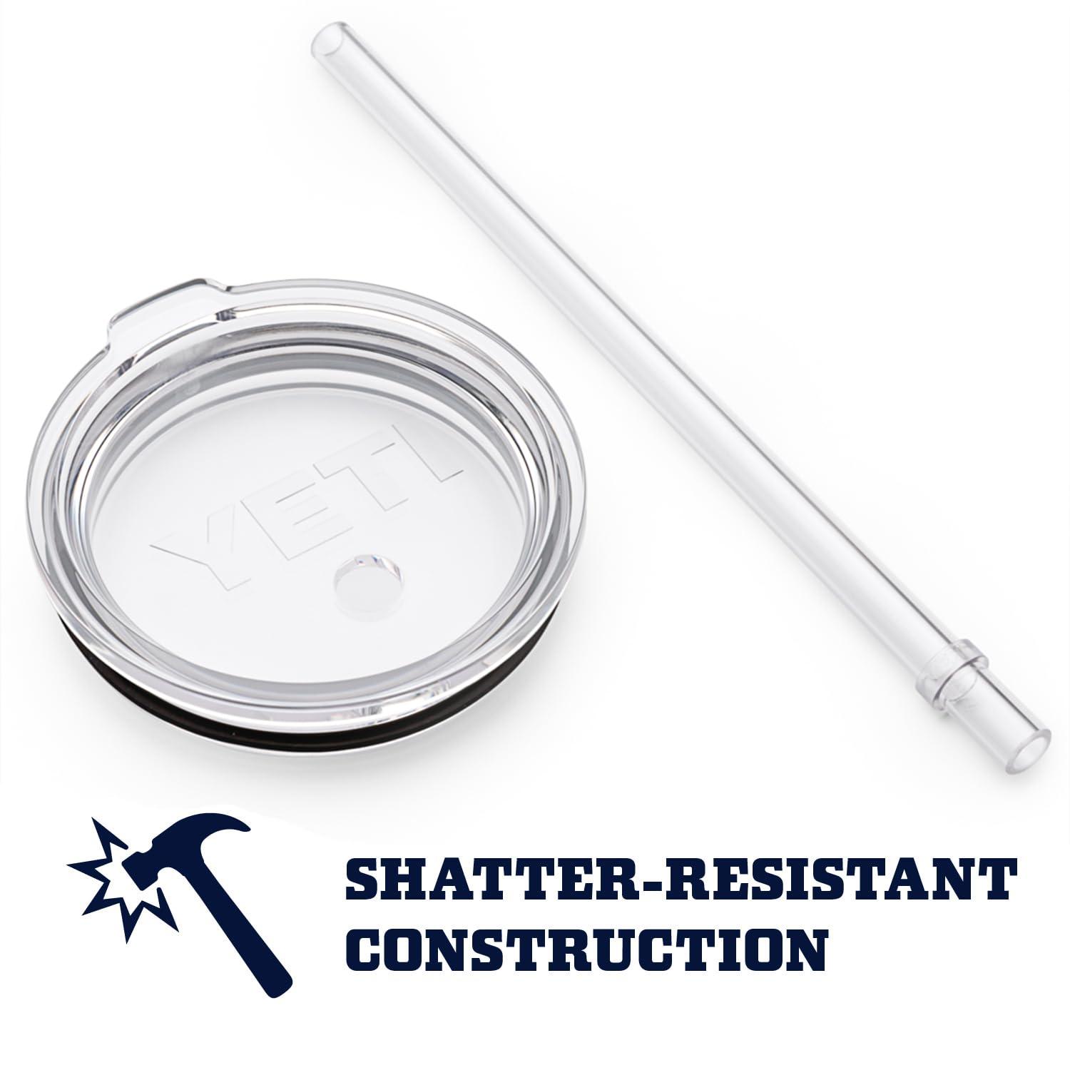 Clear Shatterproof Straw Lid for 20 oz Tumblers