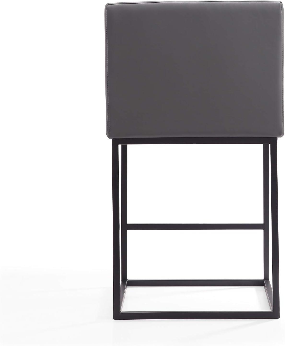 Ambassador Metal Counter Height Barstool - Manhattan Comfort