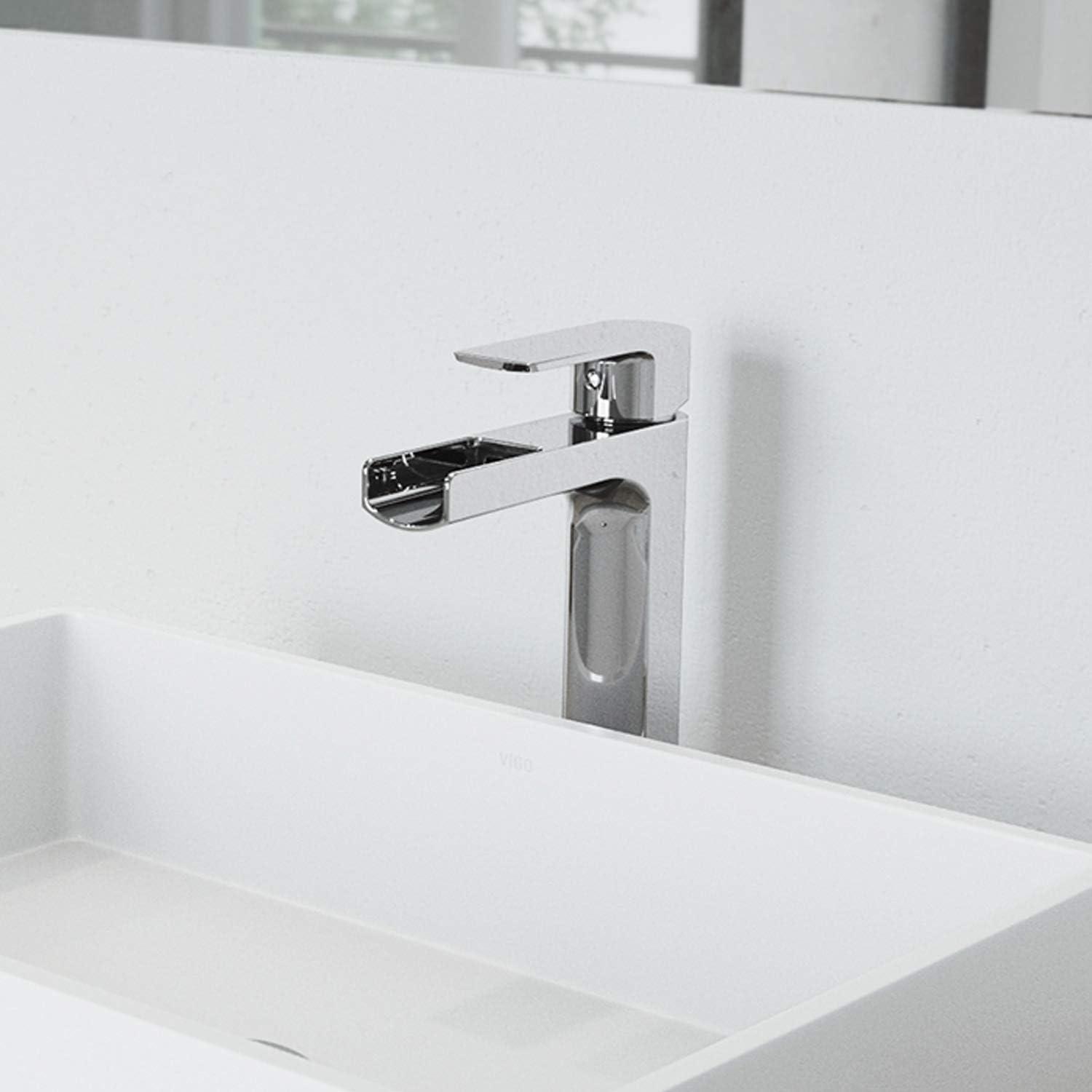 Amada Single Handle Vessel Sink Bathroom Faucet