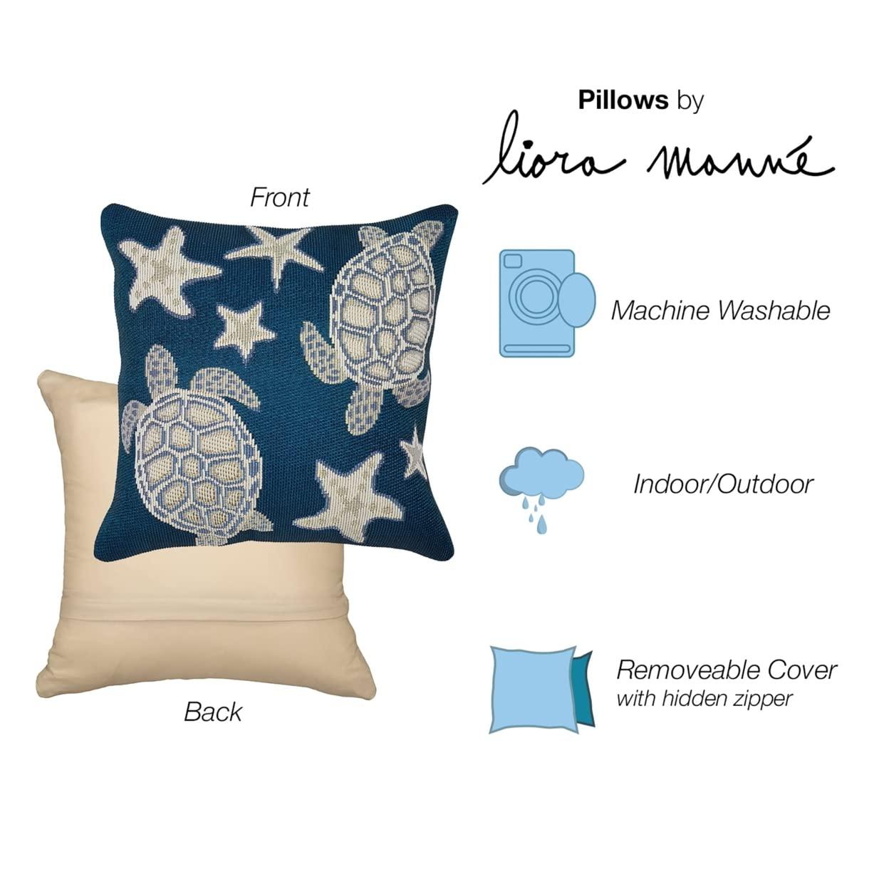 Liora Manne Marina No Decorative Addition Indoor/Outdoor Throw Pillow