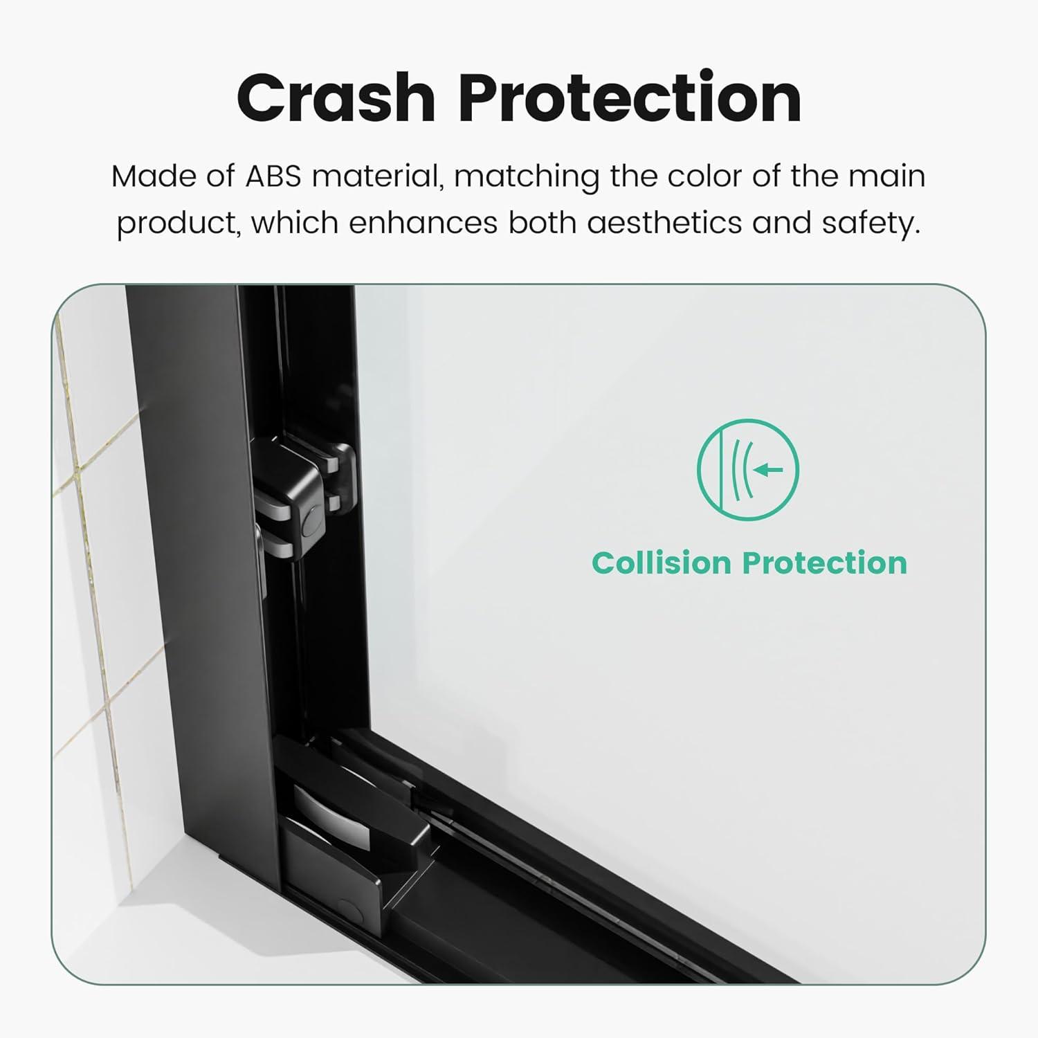 56 - 60 in. W x 58 in. H Semi-Frameless Sliding Bathtub Door in Finish with Clear SGCC Tempered Glass