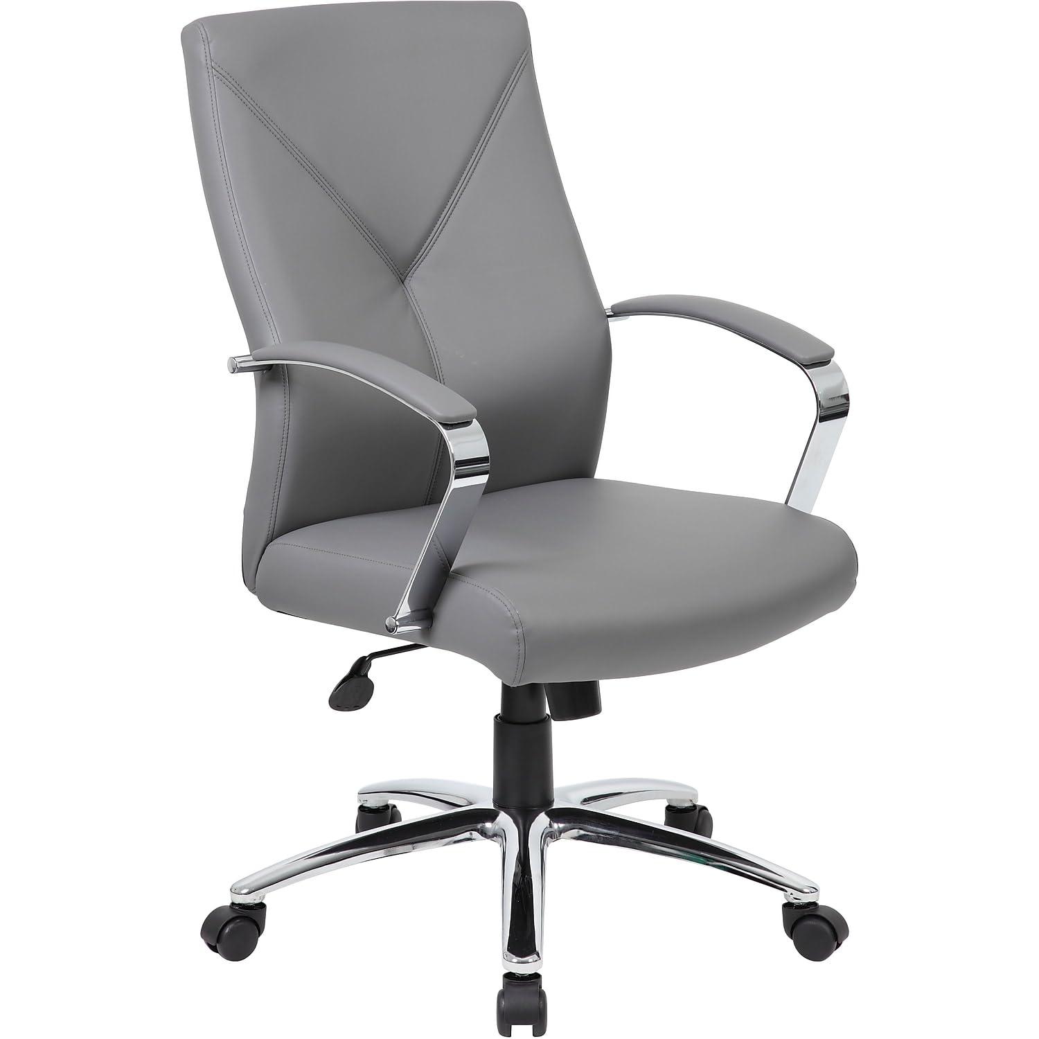 Boss Office Products Leather Conference Chair