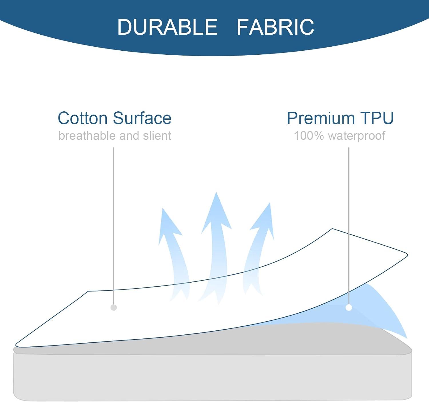 SPRINGSPIRIT Terry Mattress Protector Cover Waterproof