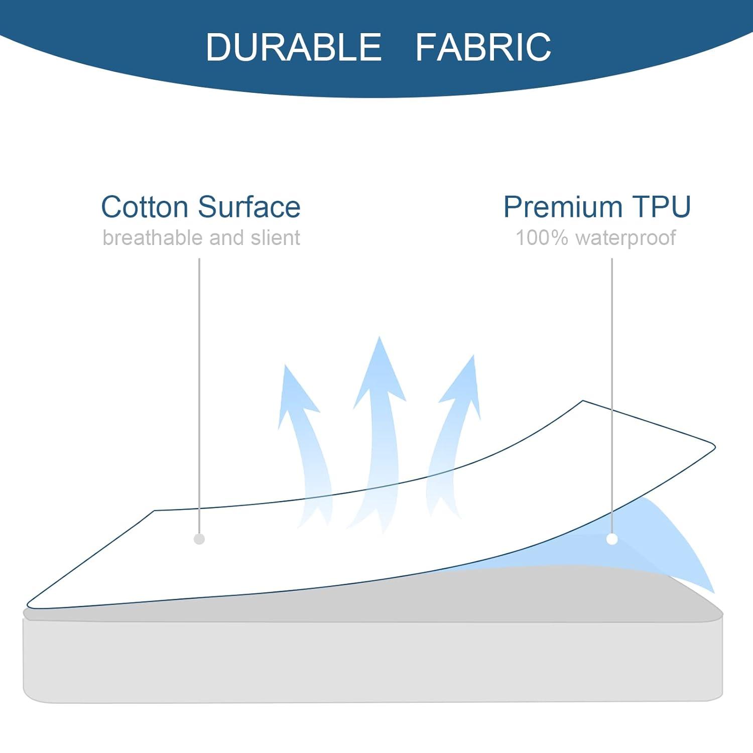 SPRINGSPIRIT Terry Mattress Protector Cover Waterproof