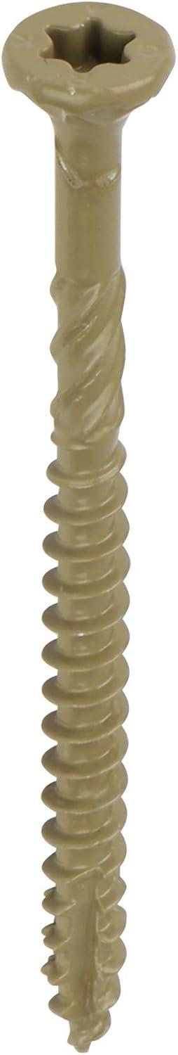 GRK 2-1/2" Tan W-Cut Wood Deck Screws, 400 Count