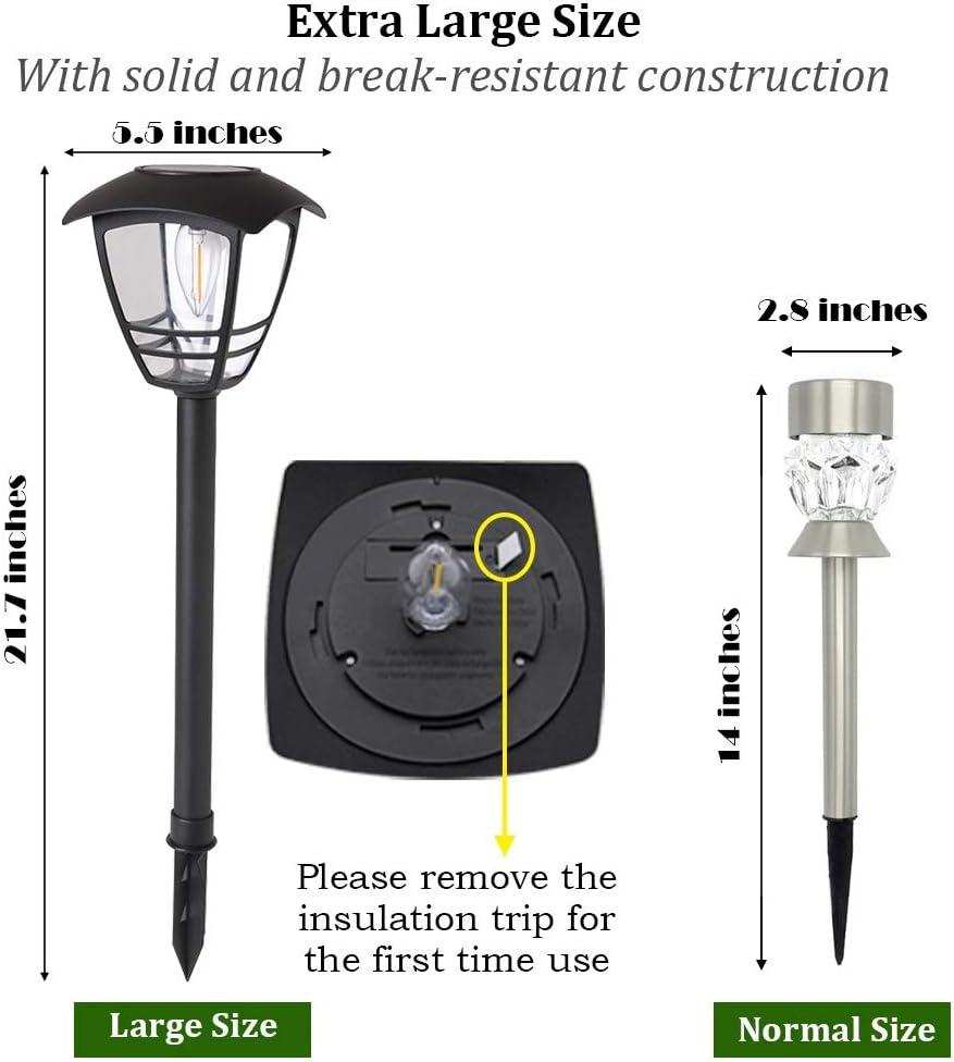 Vintage Black Solar LED Pathway Lights Multipack