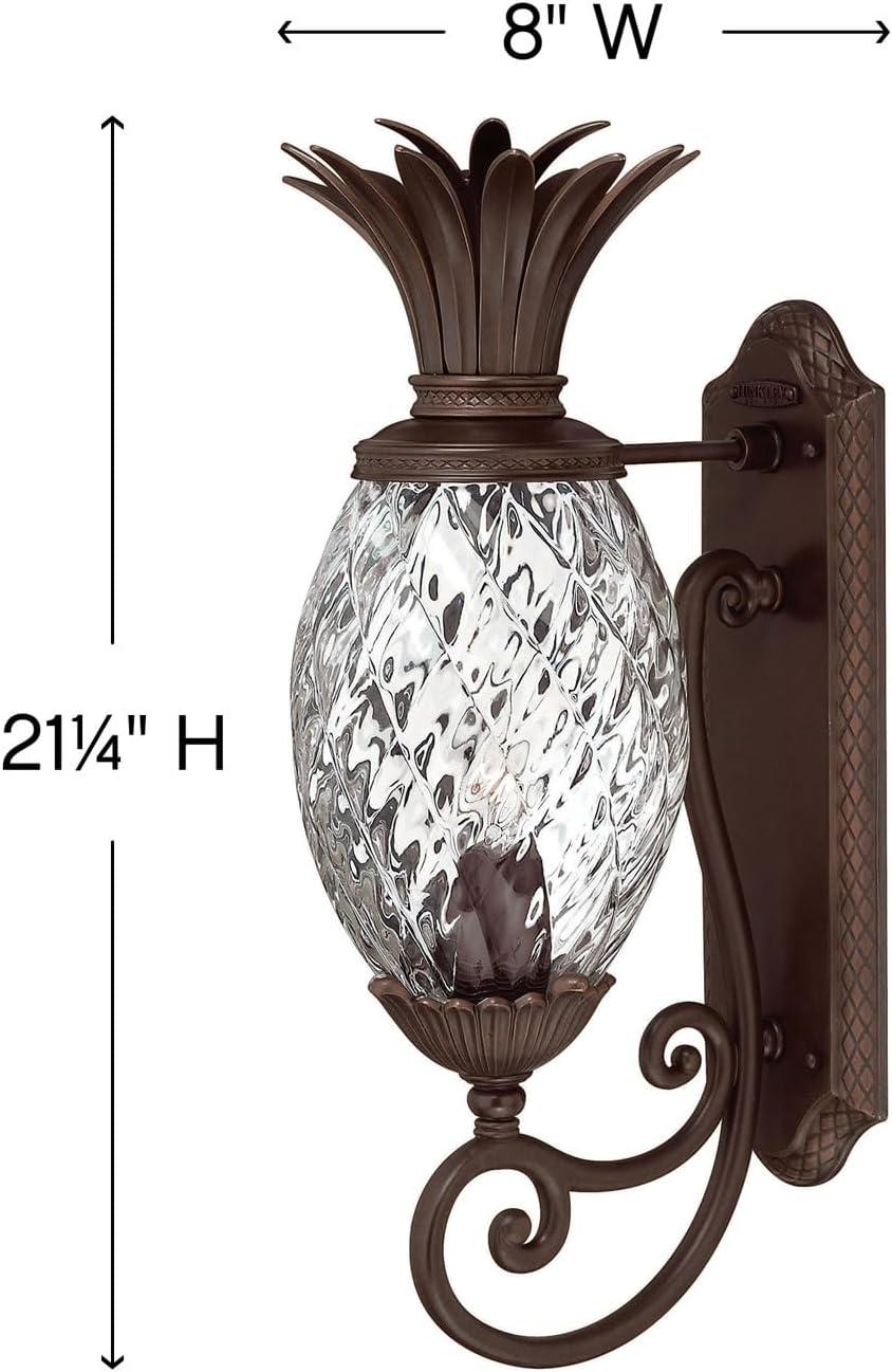 Hinkley Lighting - Plantation - 1 Light Small Outdoor Wall Lantern in