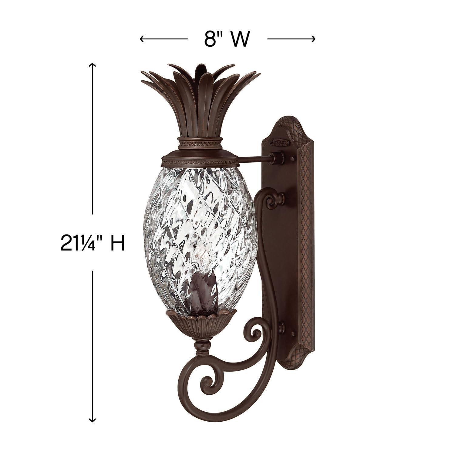Hinkley Lighting - Plantation - 1 Light Small Outdoor Wall Lantern in