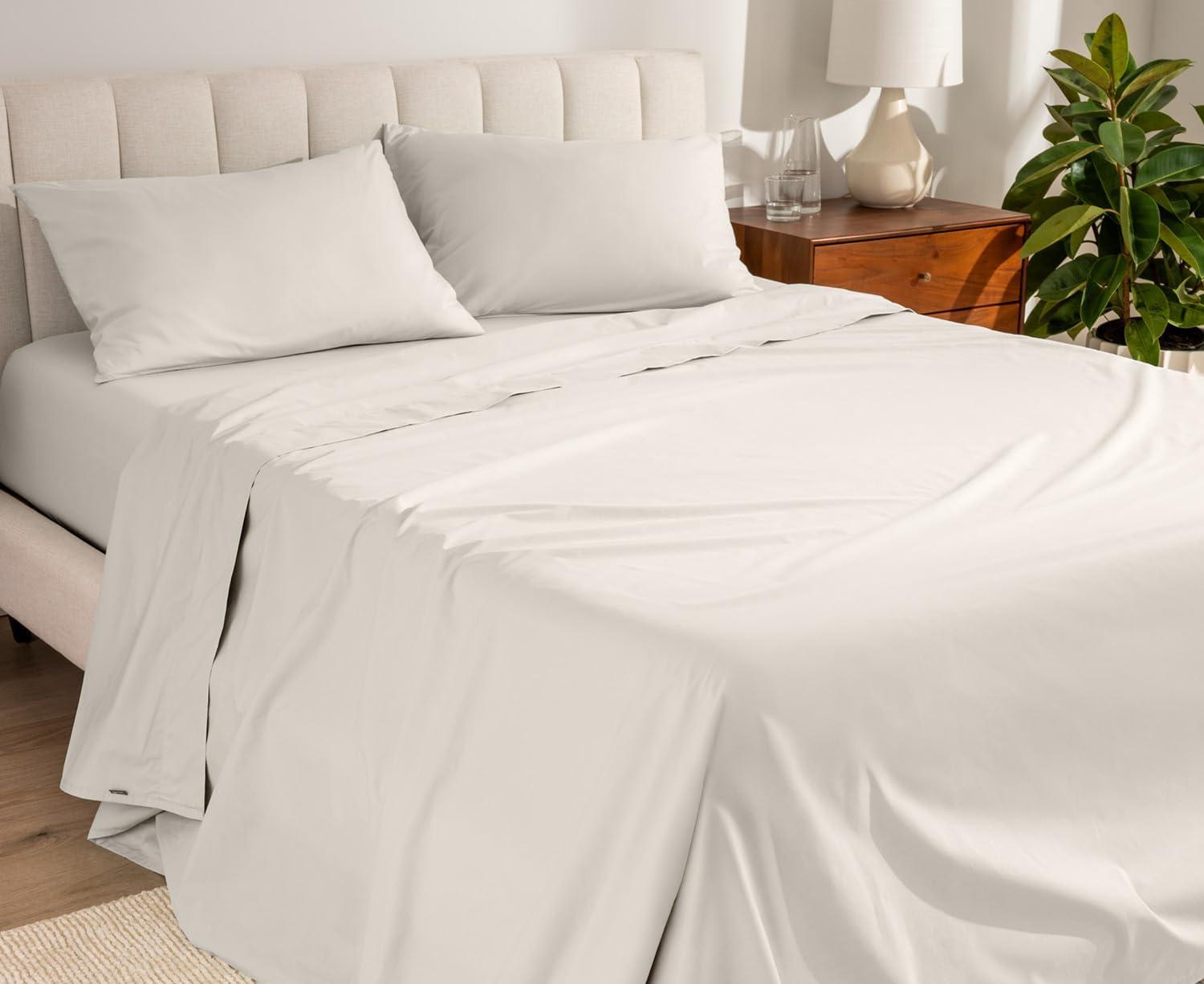Bare Home 100% Cotton Percale Sheet Set