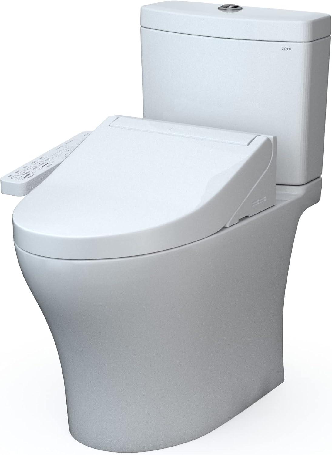 Aquia® Dual-Flush Elongated Bidet Toilet with Tornado Flush (Seat Included)