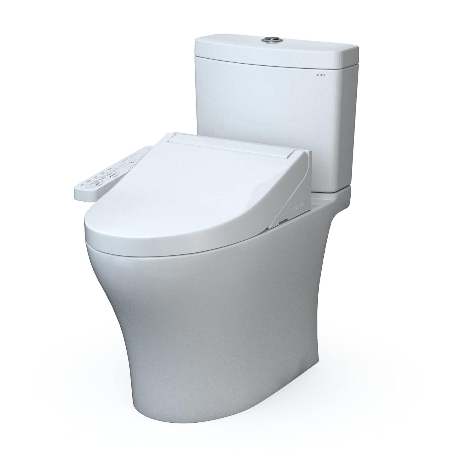 Aquia® Dual-Flush Elongated Bidet Toilet with Tornado Flush (Seat Included)