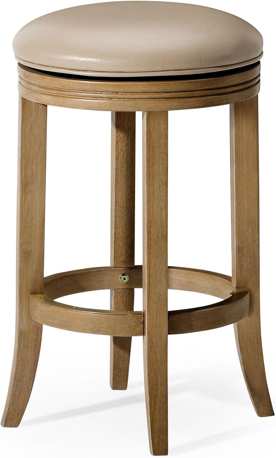 Maven Lane Eva Kitchen Stool with Vegan Leather