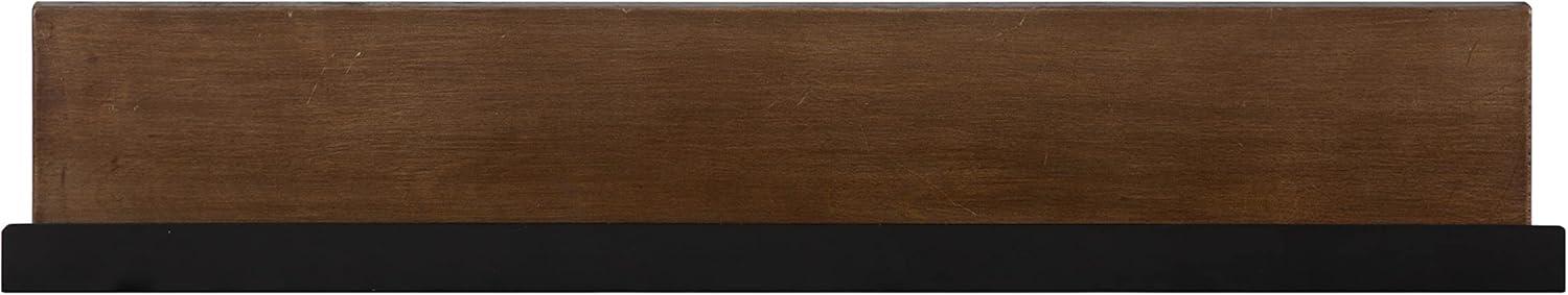 Kate and Laurel Ubbard Rectangle MDF Floating Shelf, 30x4, Walnut Brown