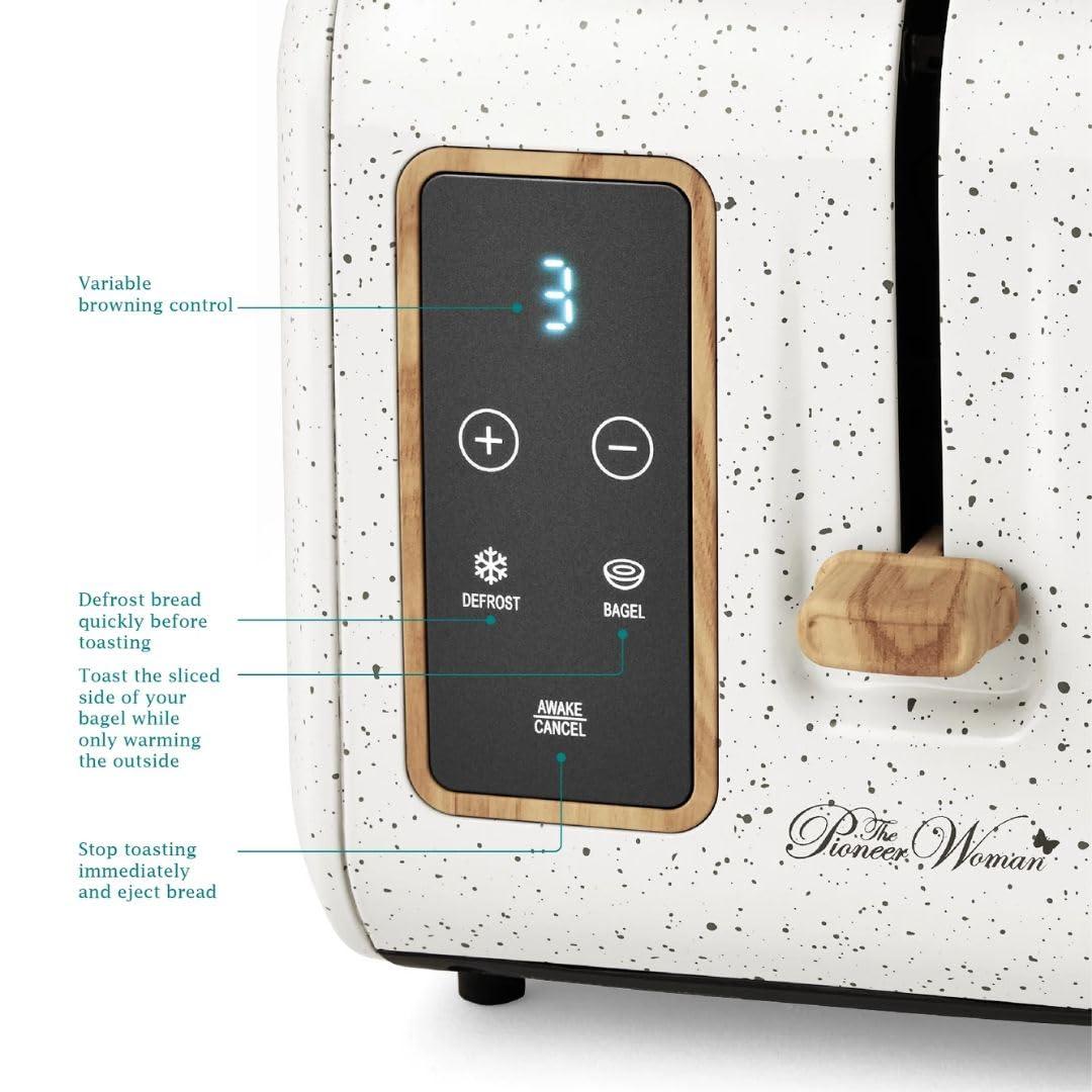 The Pioneer Woman Digital 2-Slice Toaster with Digital Display