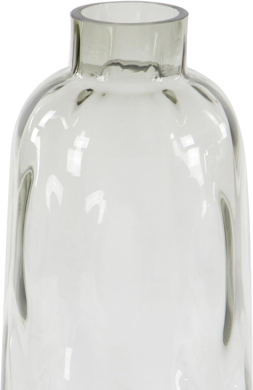 Sifuentes Smoked Gray Glass Table Vase