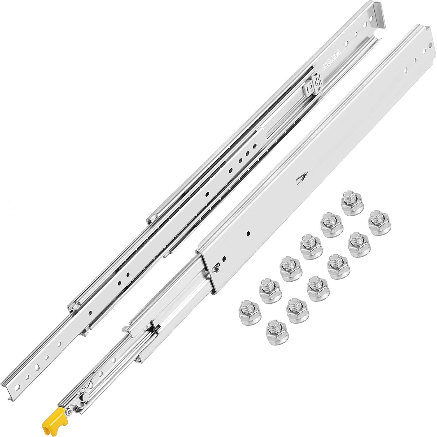 18'' Heavy Duty Drawer Slides 500Lbs Ball Bearing W/Lock