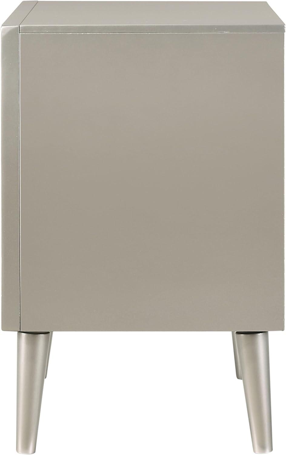 Coaster Company Metallic Sterling 2-Drawer, 23.4 inch