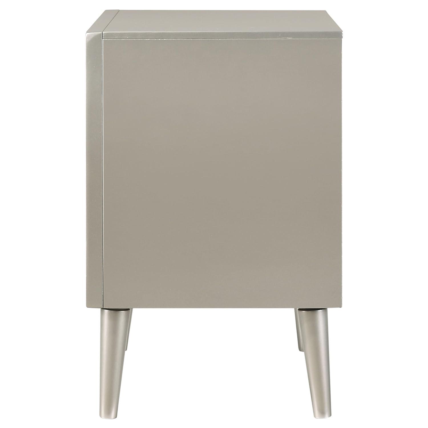 Coaster Company Metallic Sterling 2-Drawer, 23.4 inch