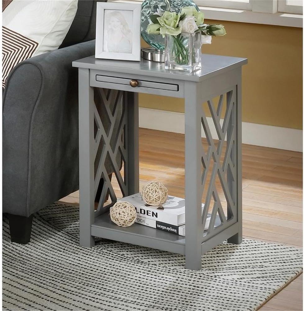 Alaterre Coventry 36" Coffee Table with Drawer and Two End Tables with Tray, Set of 3