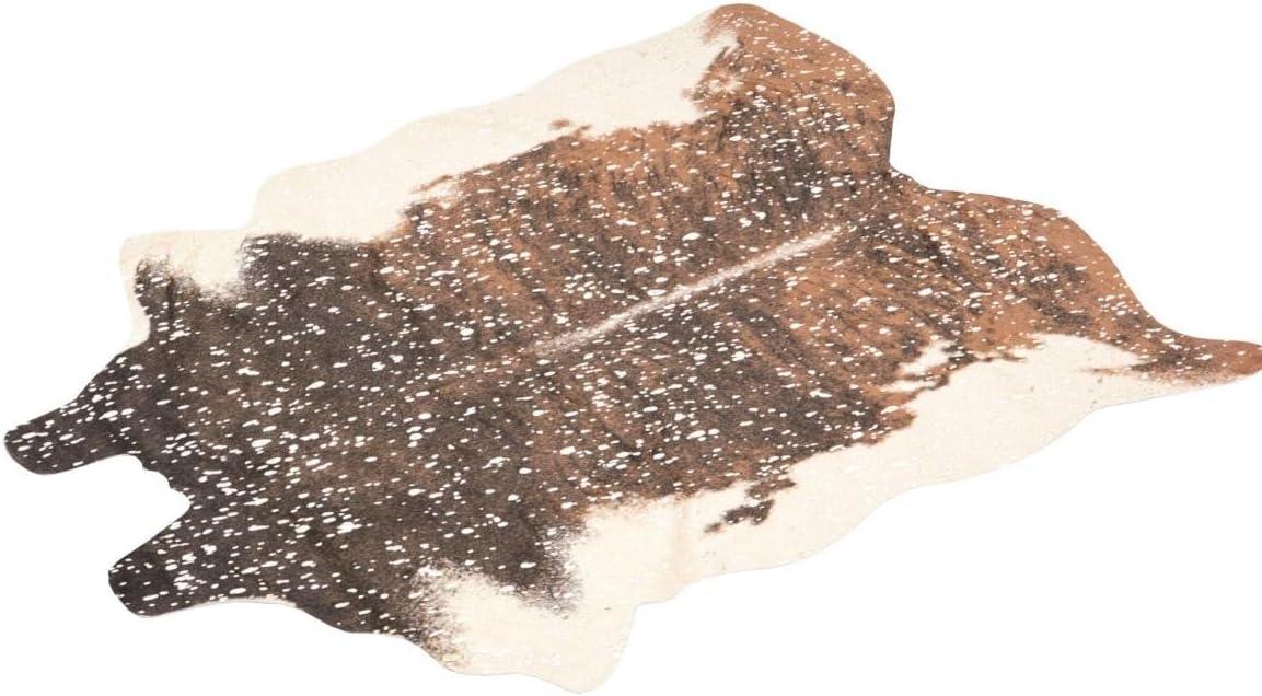 Loloi II Bryce Faux Cowhide Walnut / Champagne Area Rug