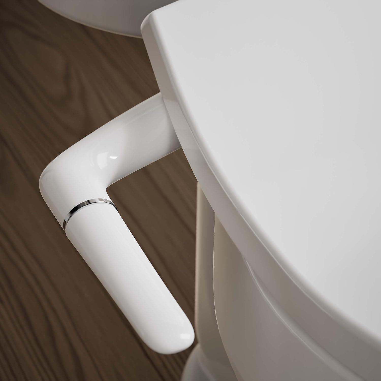 PureWash M250 Round Bidet Toliet Seat, Manual Non-Electric Bidets for Existing Toilets