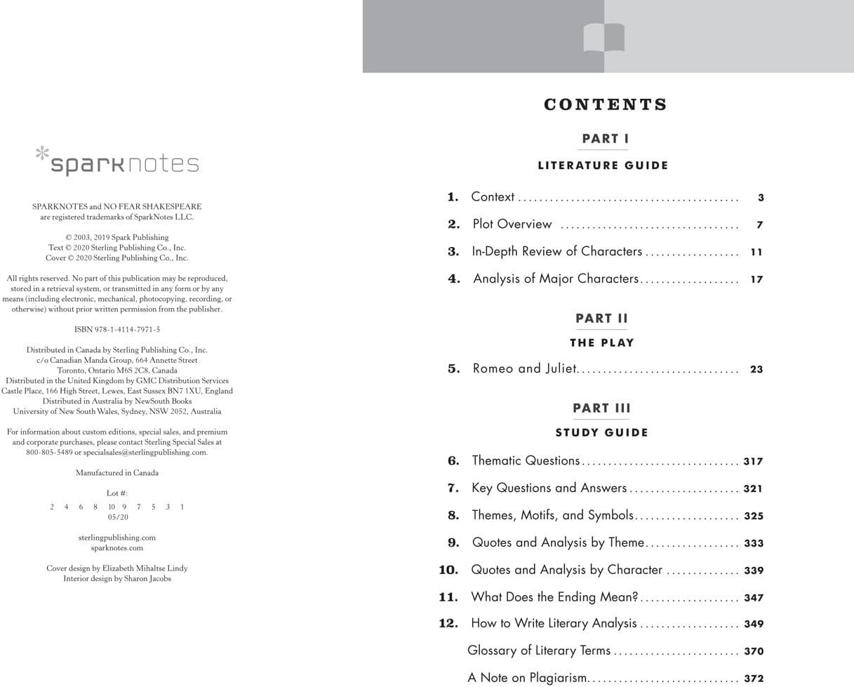 Romeo and Juliet - (Sparknotes No Fear Shakespeare) by  William Shakespeare & Sparknotes (Paperback)