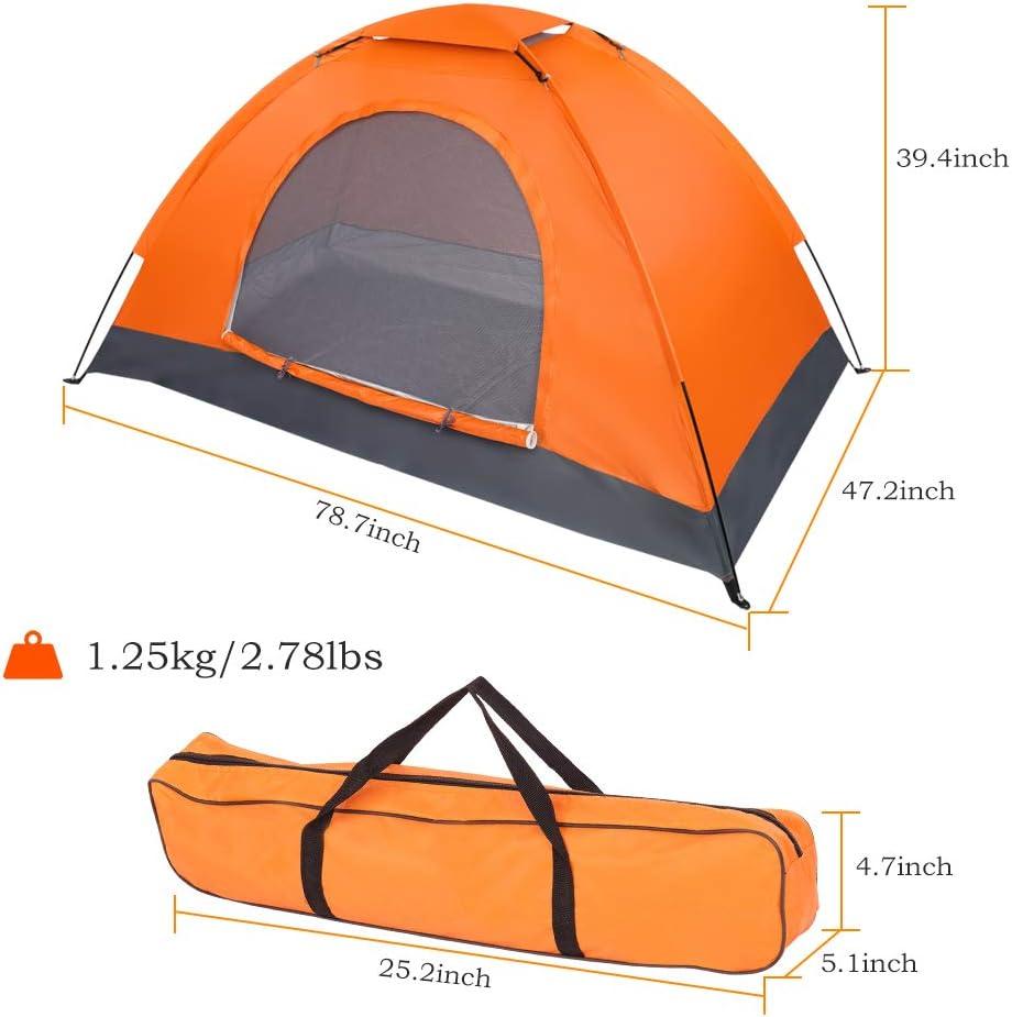 Single Person Pop Up Tent, Waterproof Dome Tent for Camping Outdoor Hiking