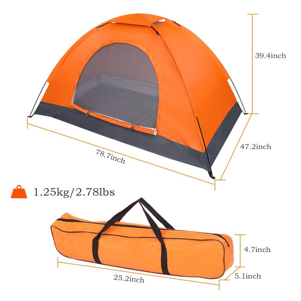 Single Person Pop Up Tent, Waterproof Dome Tent for Camping Outdoor Hiking
