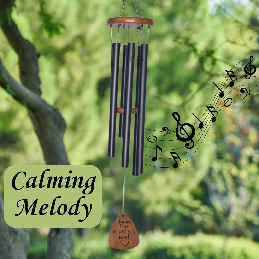Sympathy Gifts for Loss of Loved One 32" Memorial Wind Chimes for Loss of Loved One Bereavement Condolence Gifts Sympathy Windchimes Memory Wind Chime with Memorial Card