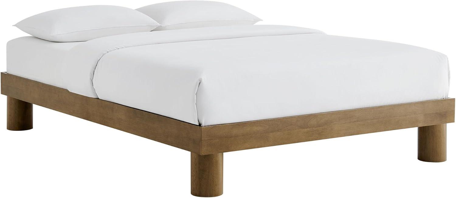 Modway Runa Wood Platform Bed In French Oak