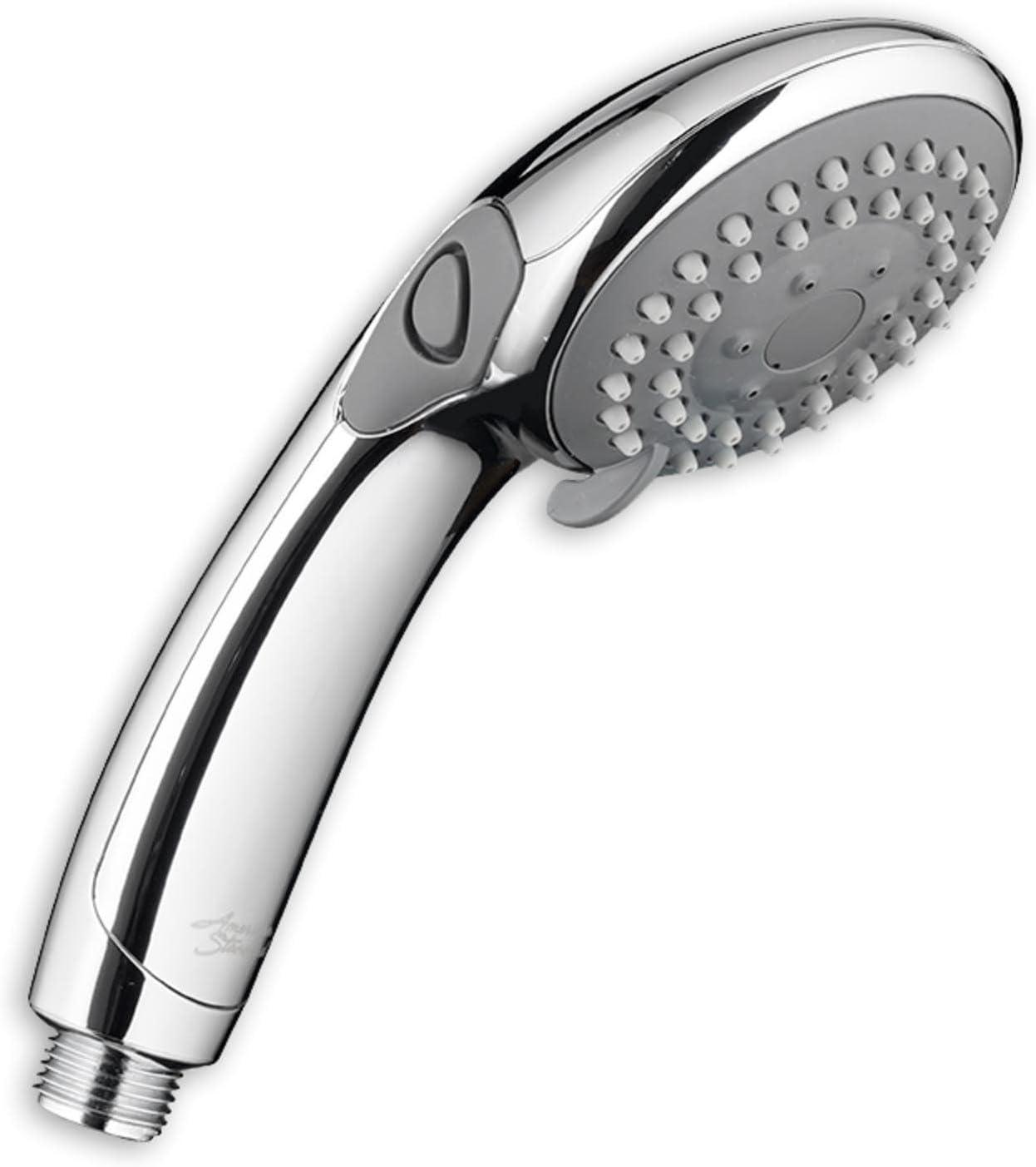 Chrome Adjustable Handheld Shower Head with Pulse and Rain Settings