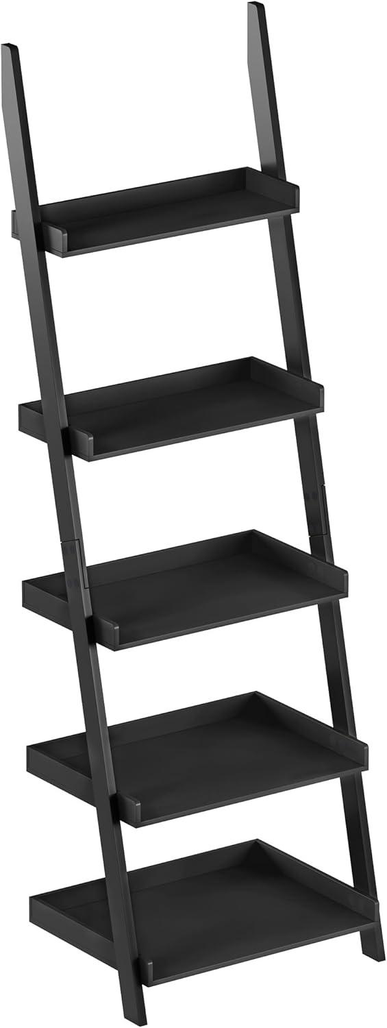 Lavish Home 5-Tier Freestanding Wood Ladder Bookshelf for Storage