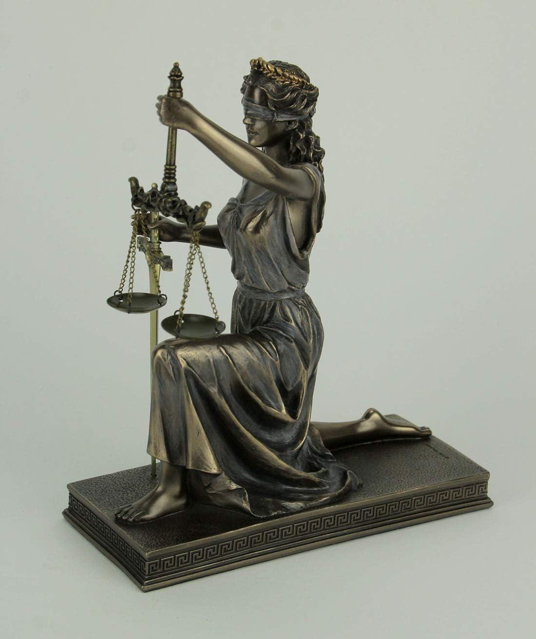 Greek Goddess Lady of Justice Statue 16"H La Justicia Themis Dike Figurine Decor