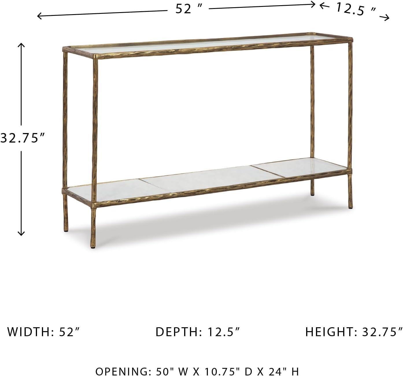 Signature Design by Ashley Casual Ryandale Console Sofa Table, Antique Black