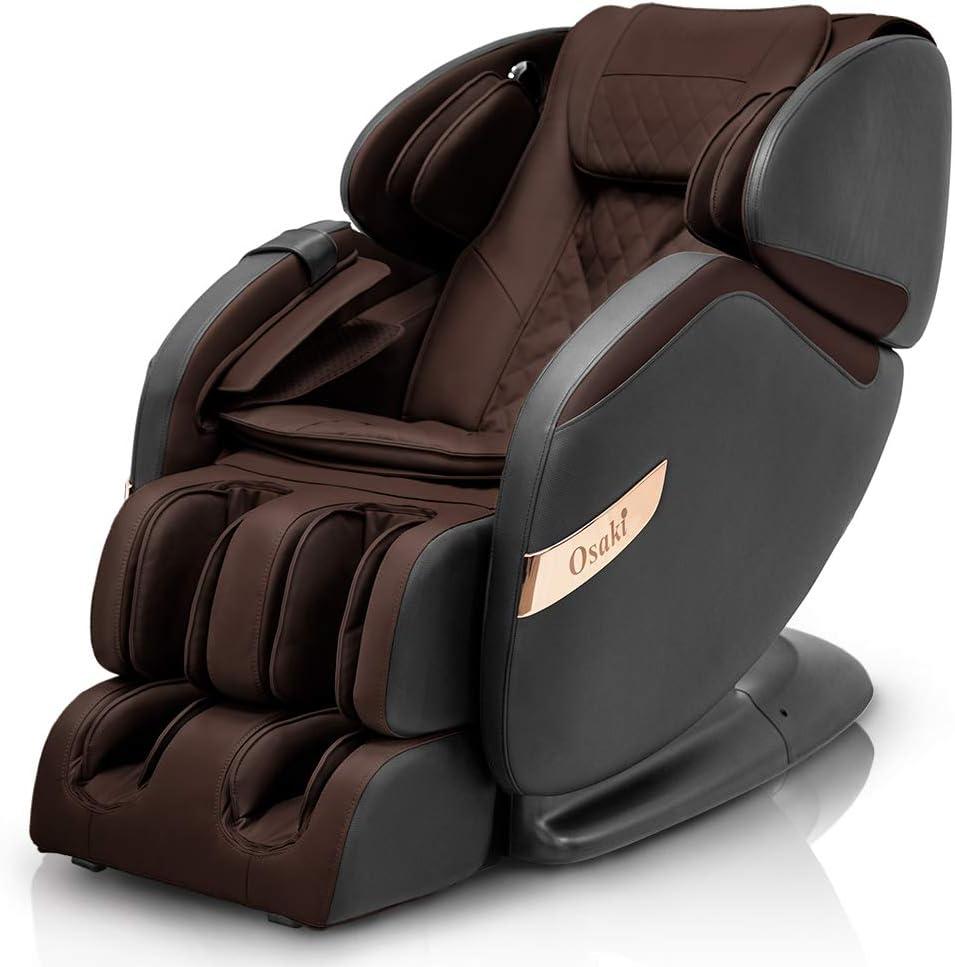 Osaki Black and Brown Zero Gravity Full Body Massage Chair