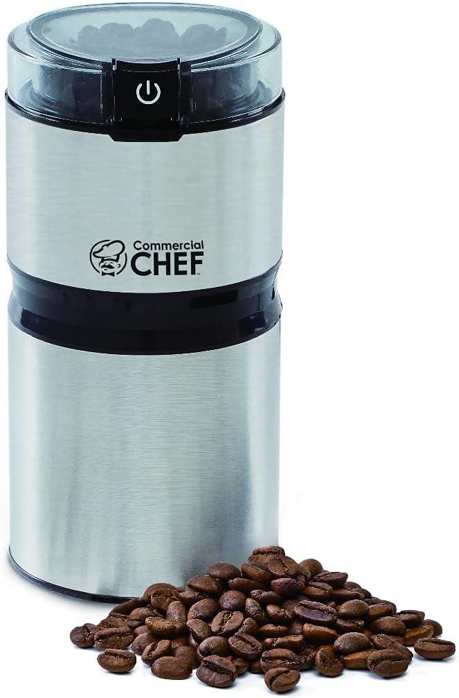 Stainless Steel Electric Coffee and Spice Grinder with Adjustable Grind