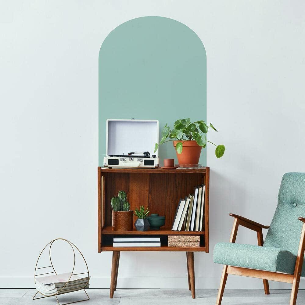 RoomMates XL Arch Peel and Stick Wall Decal Gray: Vinyl Self-Adhesive Arched Wall Sticker, 36.5" x 26.125"