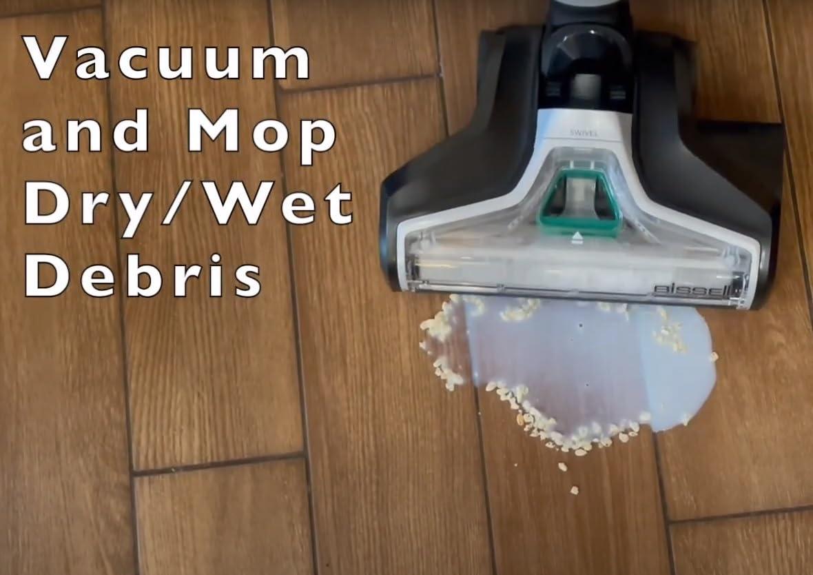 Bissell Commercial Floor Wash 13.5 Inch Combo Wet & Dry Hard Floor Washer/Scrubber & Vacuum BGFW13 + Accessories