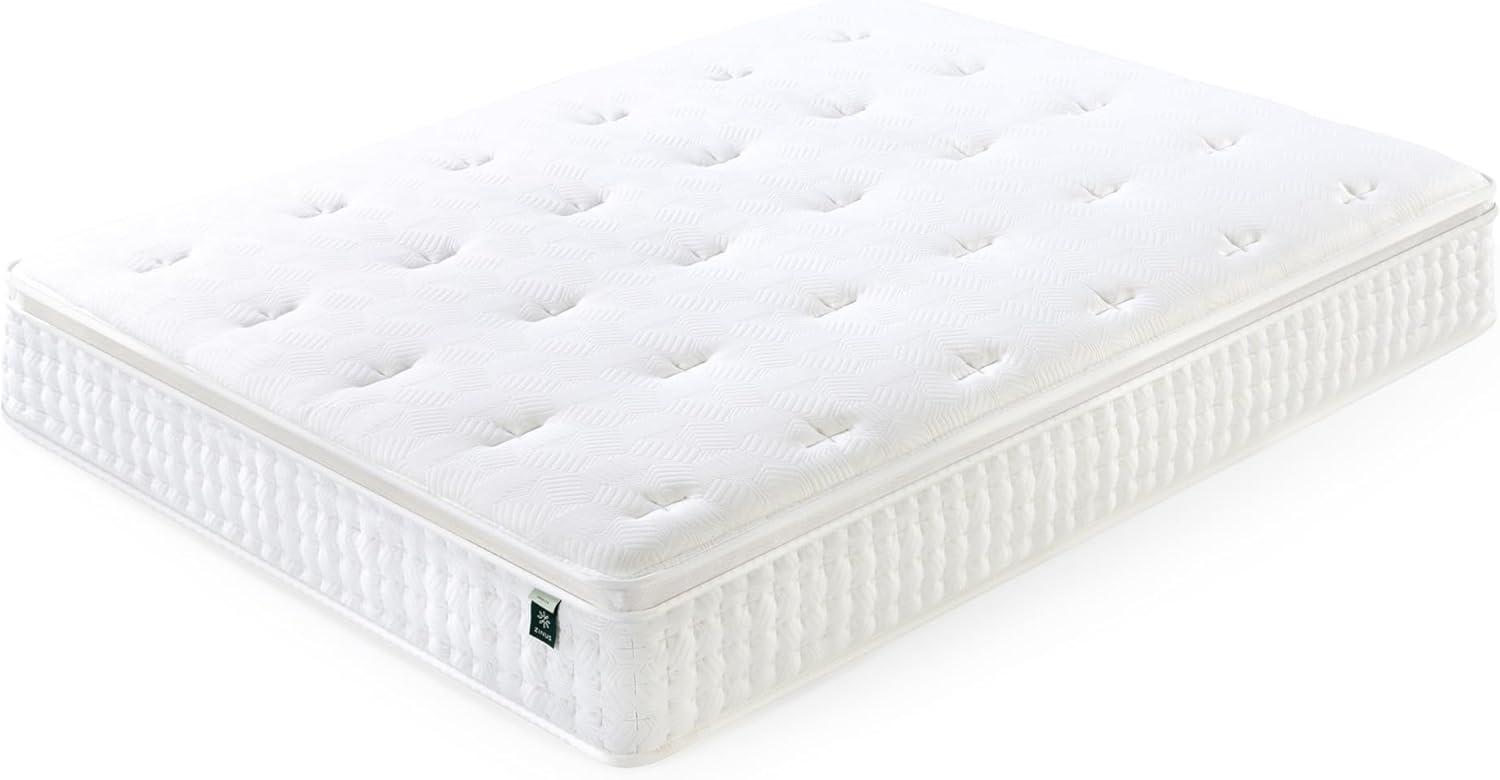 Zinus Euro Top 12" Hybrid Mattress - Comfort Foam and Pocket Spring, Adult, Full