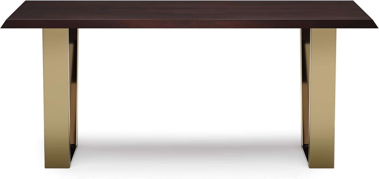 Simpli Home Lewis Solid Wood Bench